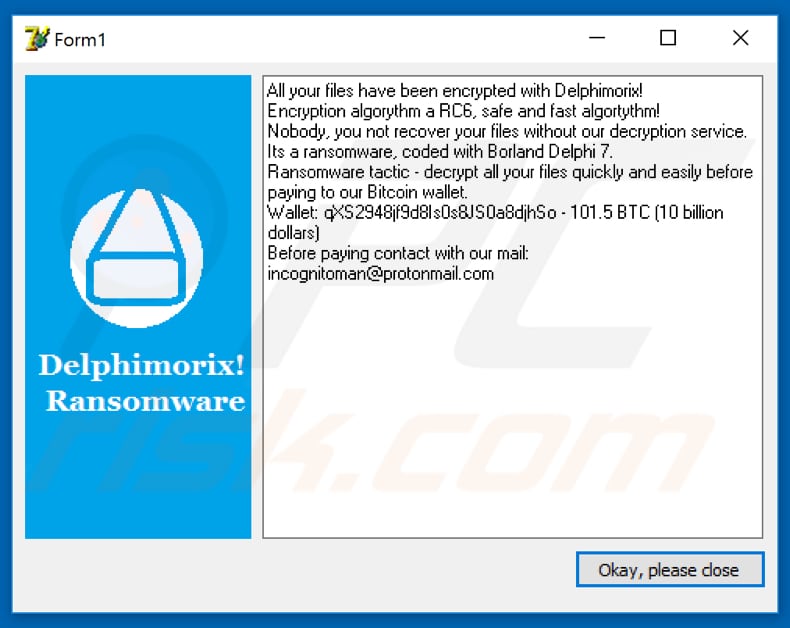 How to Get Rid of Delphimorix Ransomware (Crypto-Malware/Ransomware)